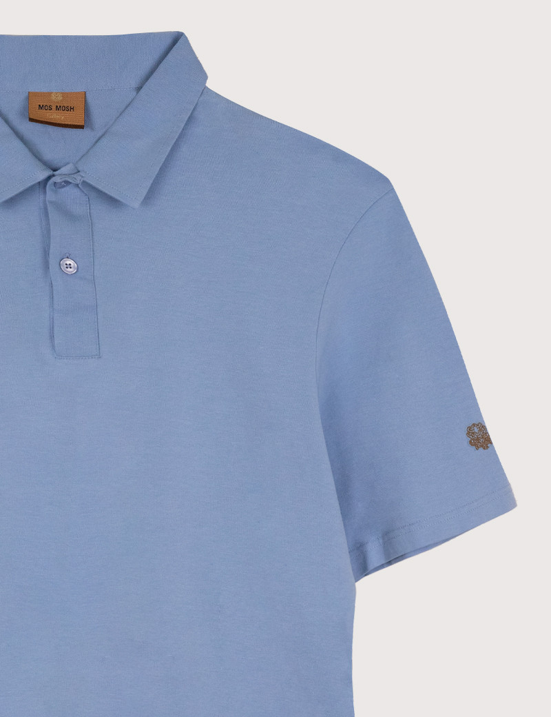 MOS MOSH POLO HOMME MANCHES COURTES HOWARD CIEL