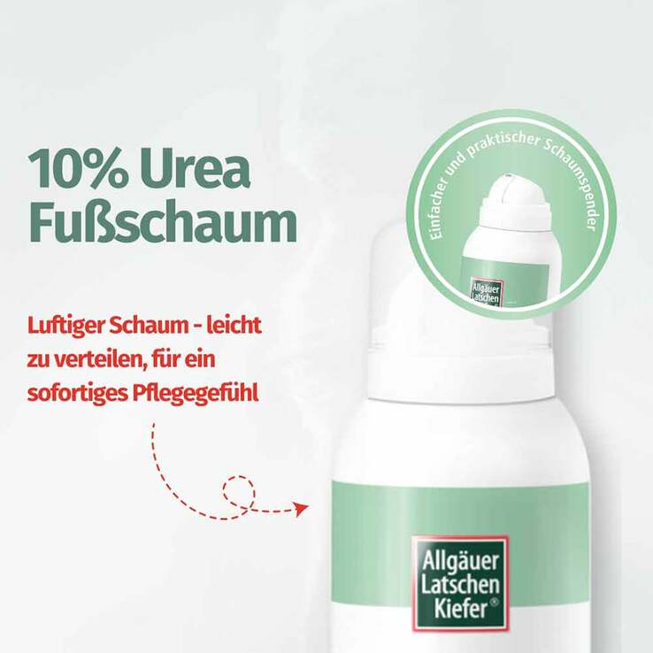 Allgäuer Latschenkiefer 10% Urea Fußschaum, 150 ml
