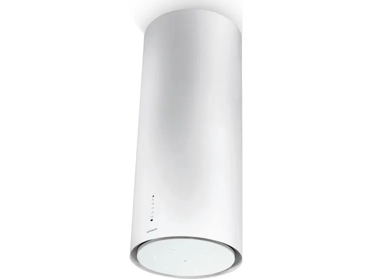 Faber Cylindra I.EVO PLUS WH GLOSS A37 FB - Hætte - frithængende - bredde: 37 cm - dybde: 37 cm - med intern/ekstern motor - perlehvid