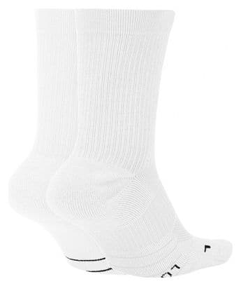 Chaussettes (x2) Nike Multiplier Blanc Unisex
