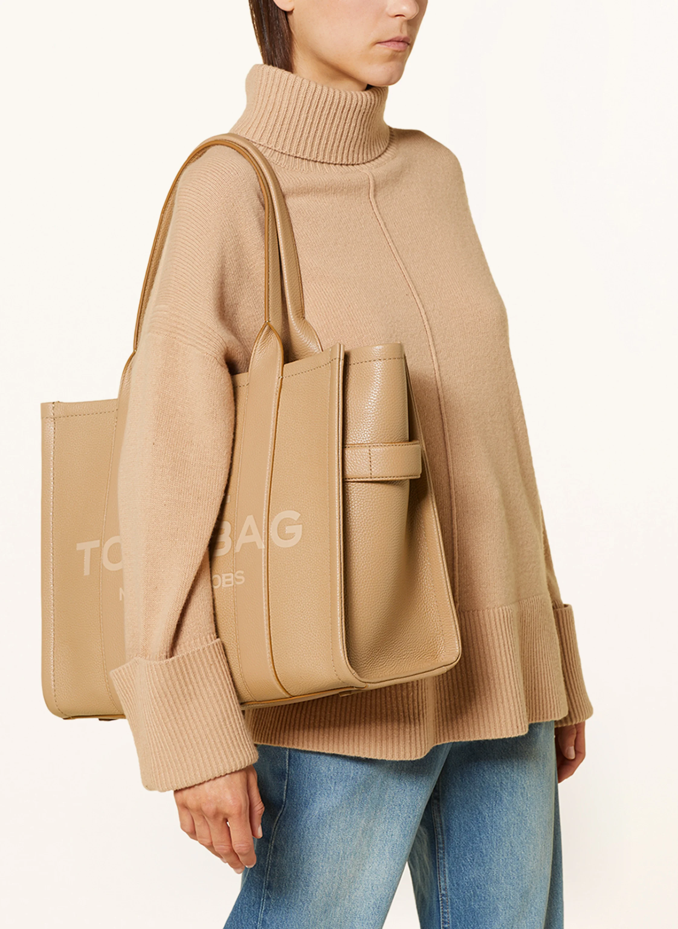 MARC JACOBS Shopper THE LARGE TOTE BAG LEATHER