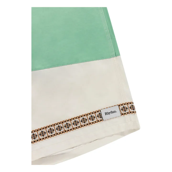 Rhythm Short de Bain Heritage Splice | Vert