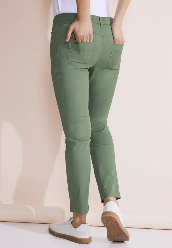 Casual Fit Twill Hose - dry salvia green