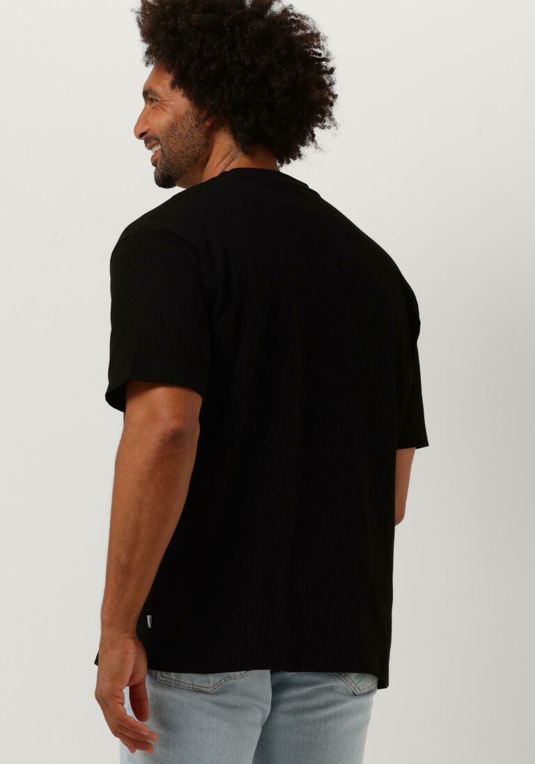 WOODBIRD zwarte woodbird t-shirt cole road tee