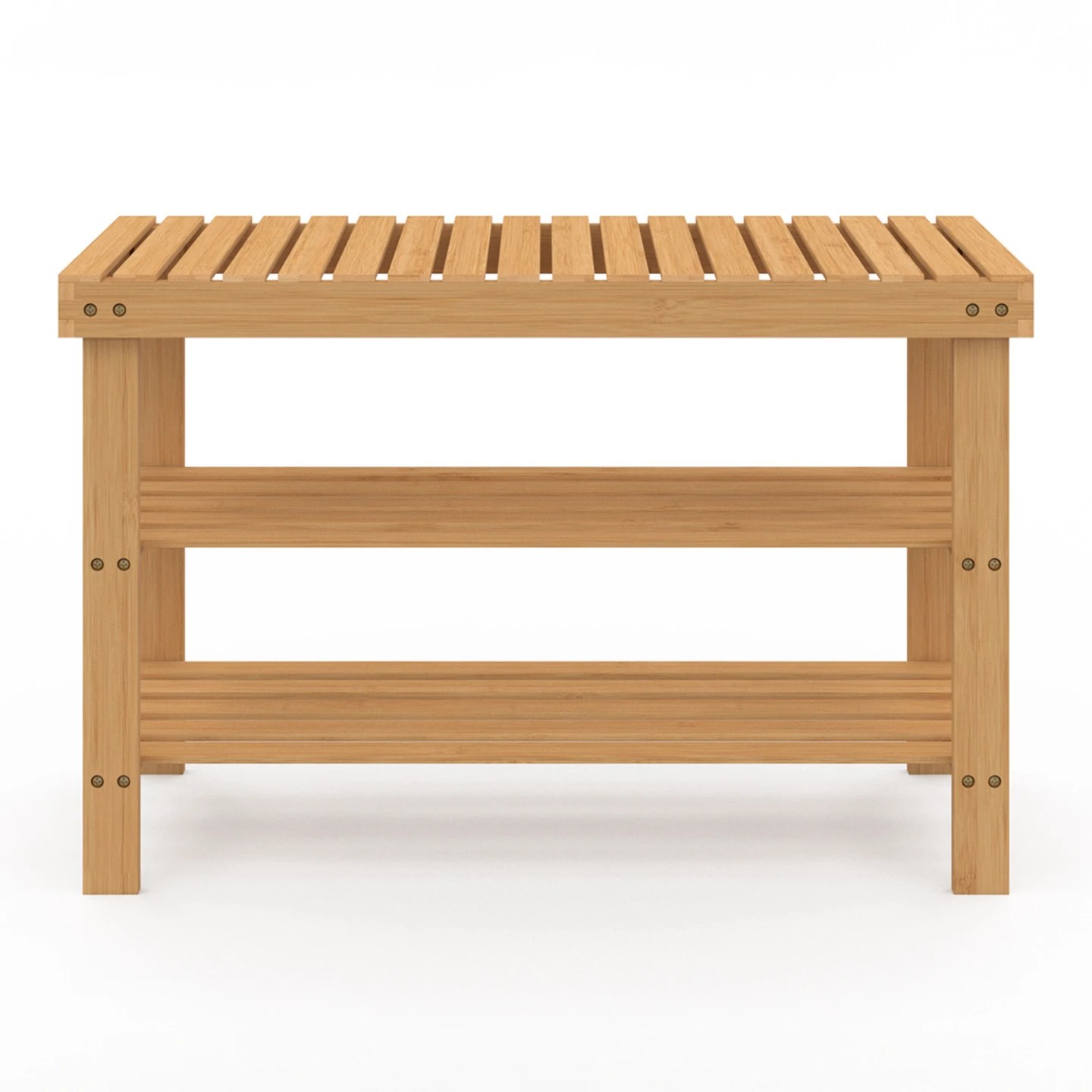 Etagère à chaussures bambou BEA 3 niveaux idéale pour entrée et salle de bain