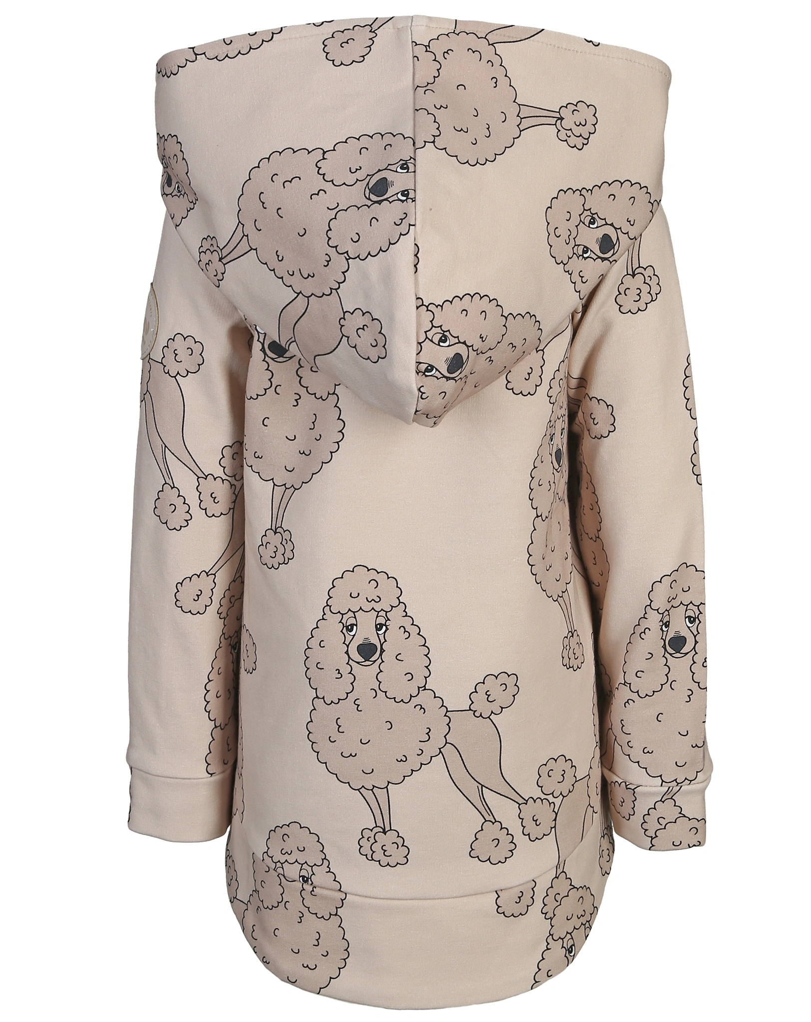 Kapuzen-Sweatjacke POODLE in ecru