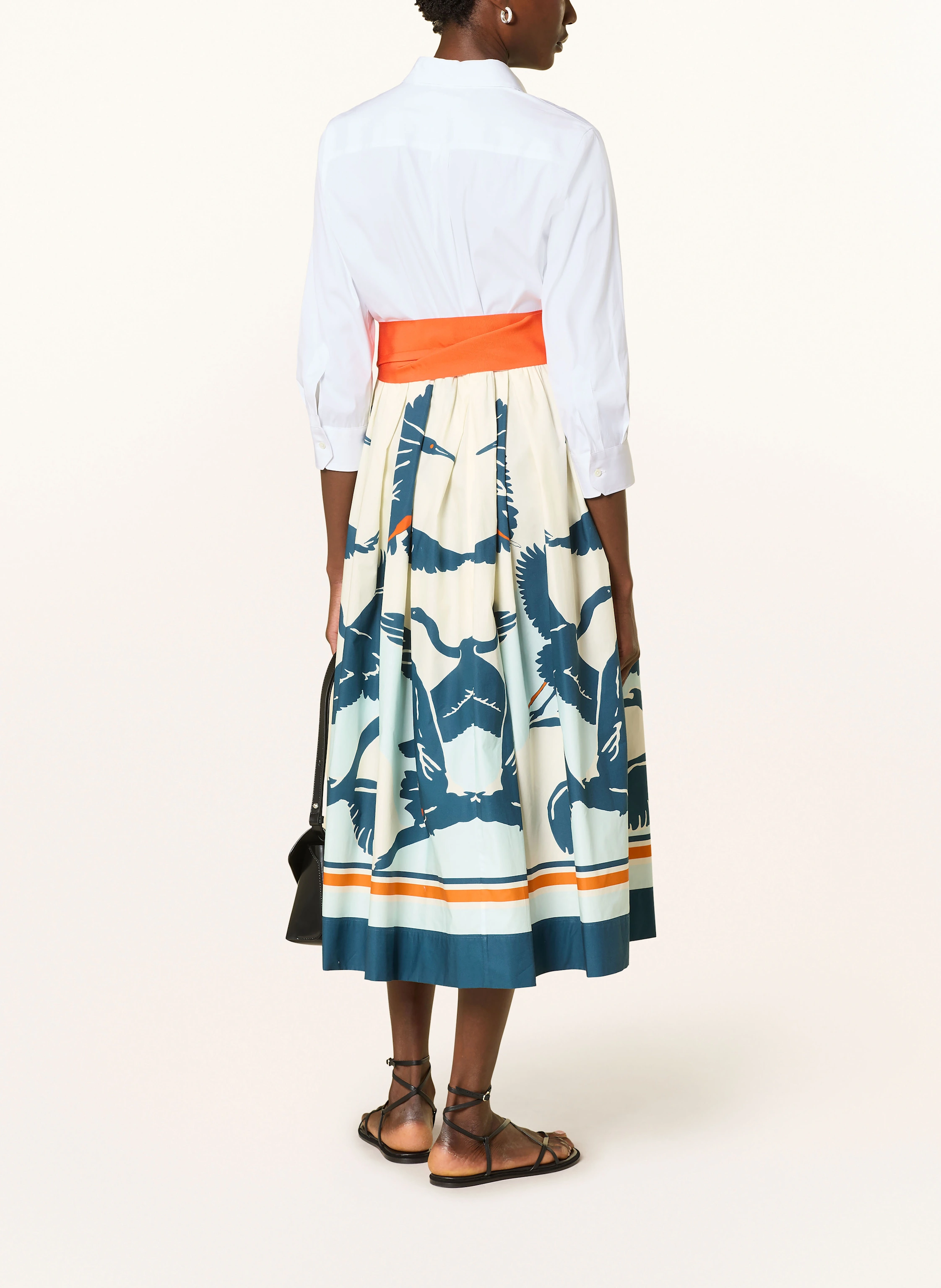 sara roka Hemdblusenkleid mit 3/4-Arm