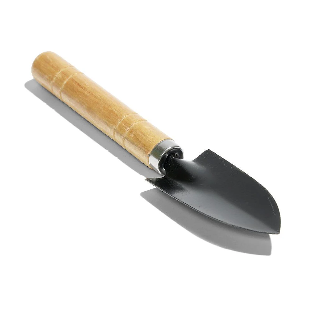 Lot de 3 outils de jardin en bois pêle/râteau/bêche
