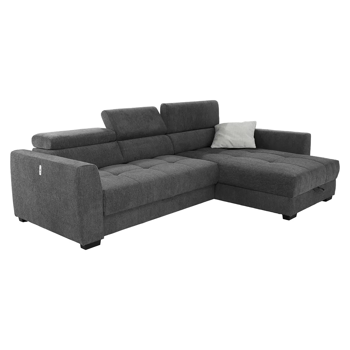 Ecksofa San Marino 254x96 beige,dunkelgrau,grau