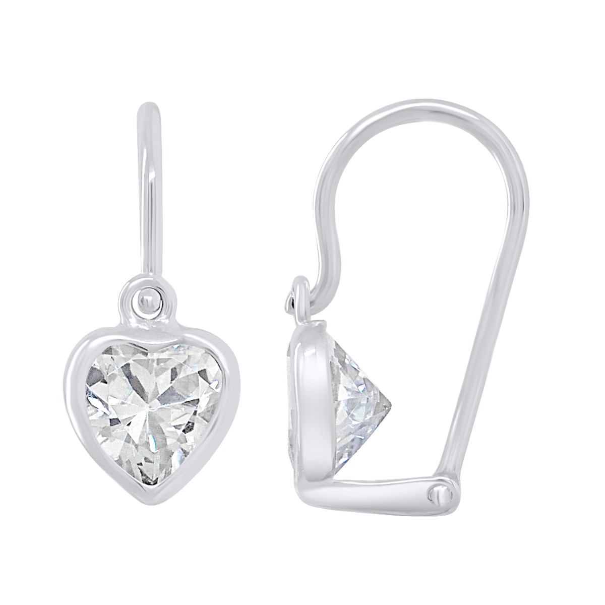 Boucles d'Oreilles COEUR - Argent 925