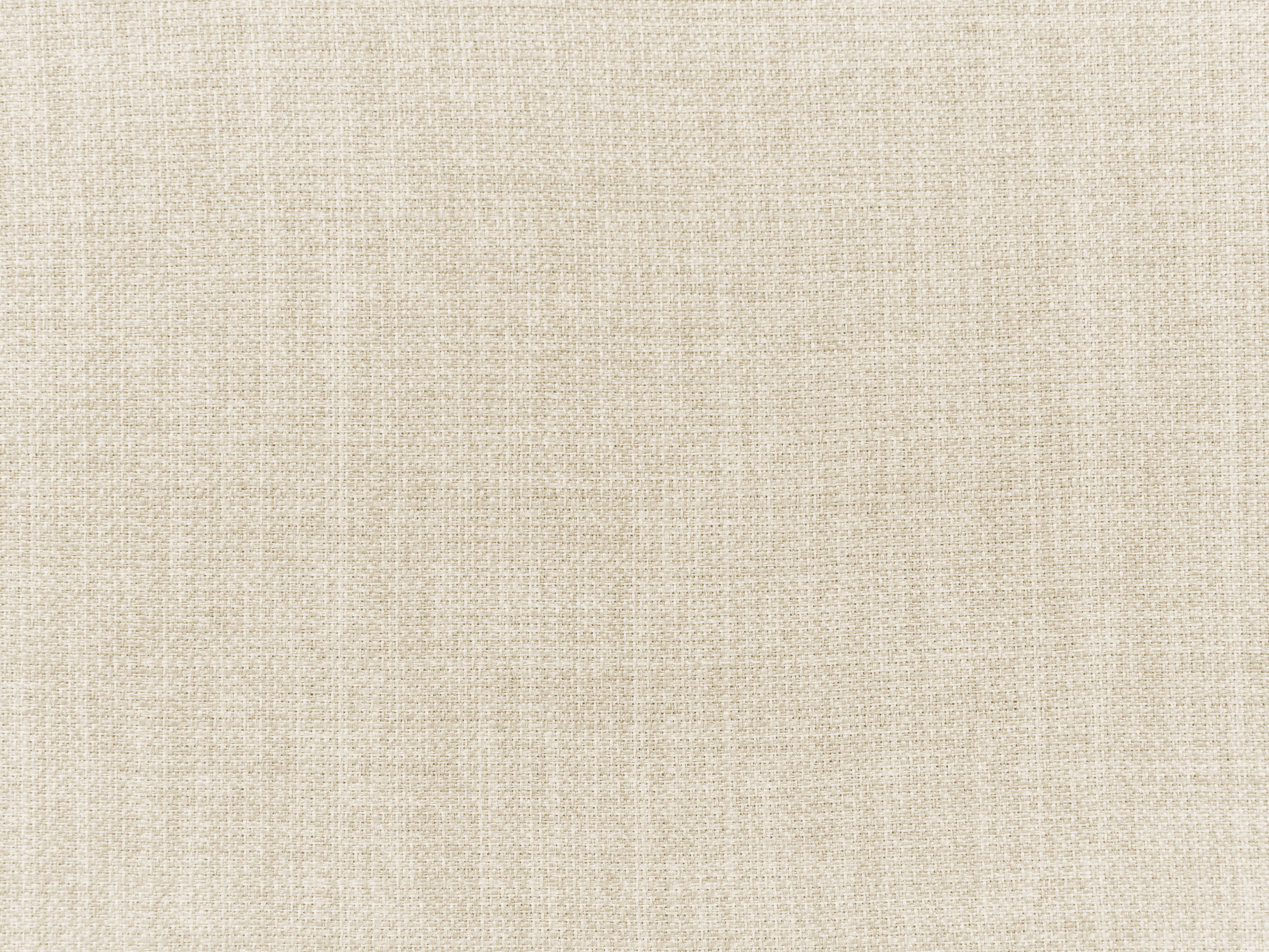 Modulaire hoekbank 2-zits APRICA Kunstlinnen Beige met ottomaan rechtszijdig