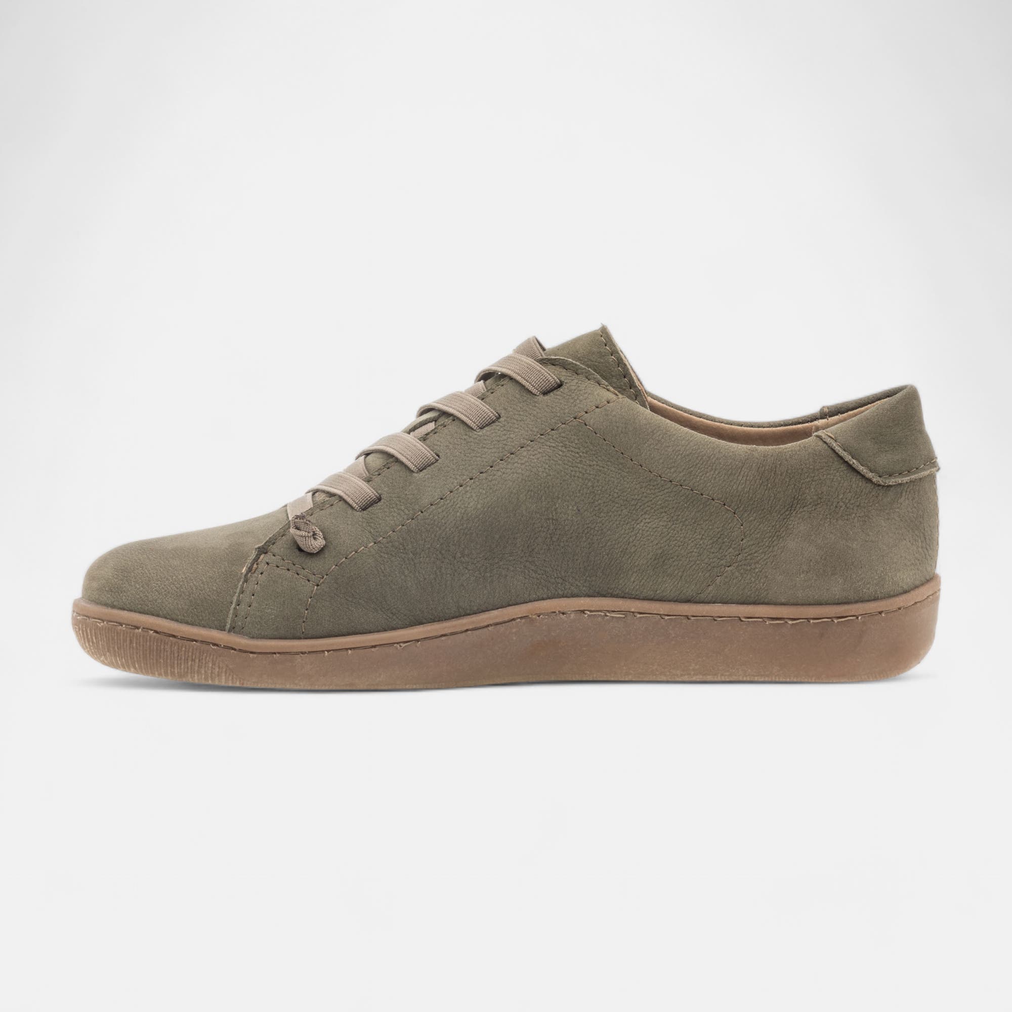 Baskets basses Femme en cuir vert