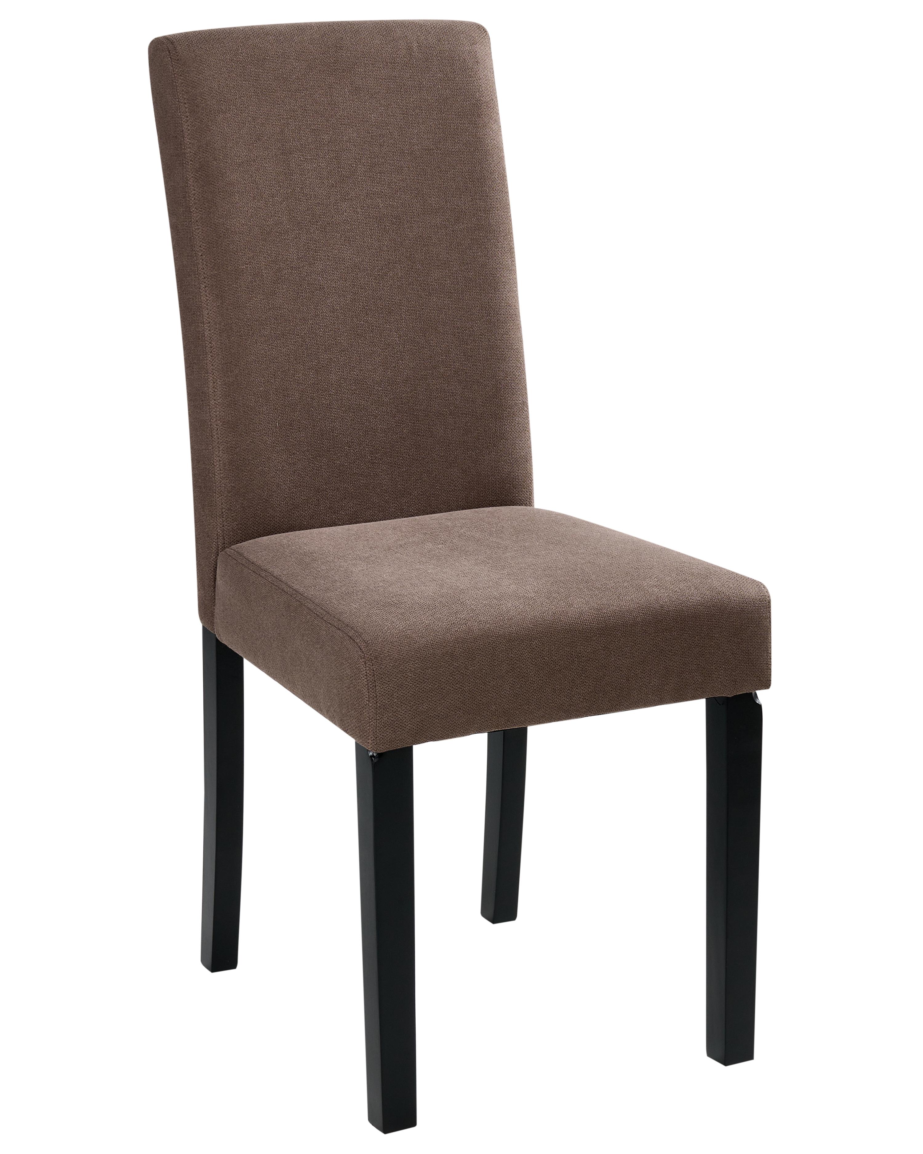 Set van 2 eetkamerstoelen BROADWAY Stof Bruin