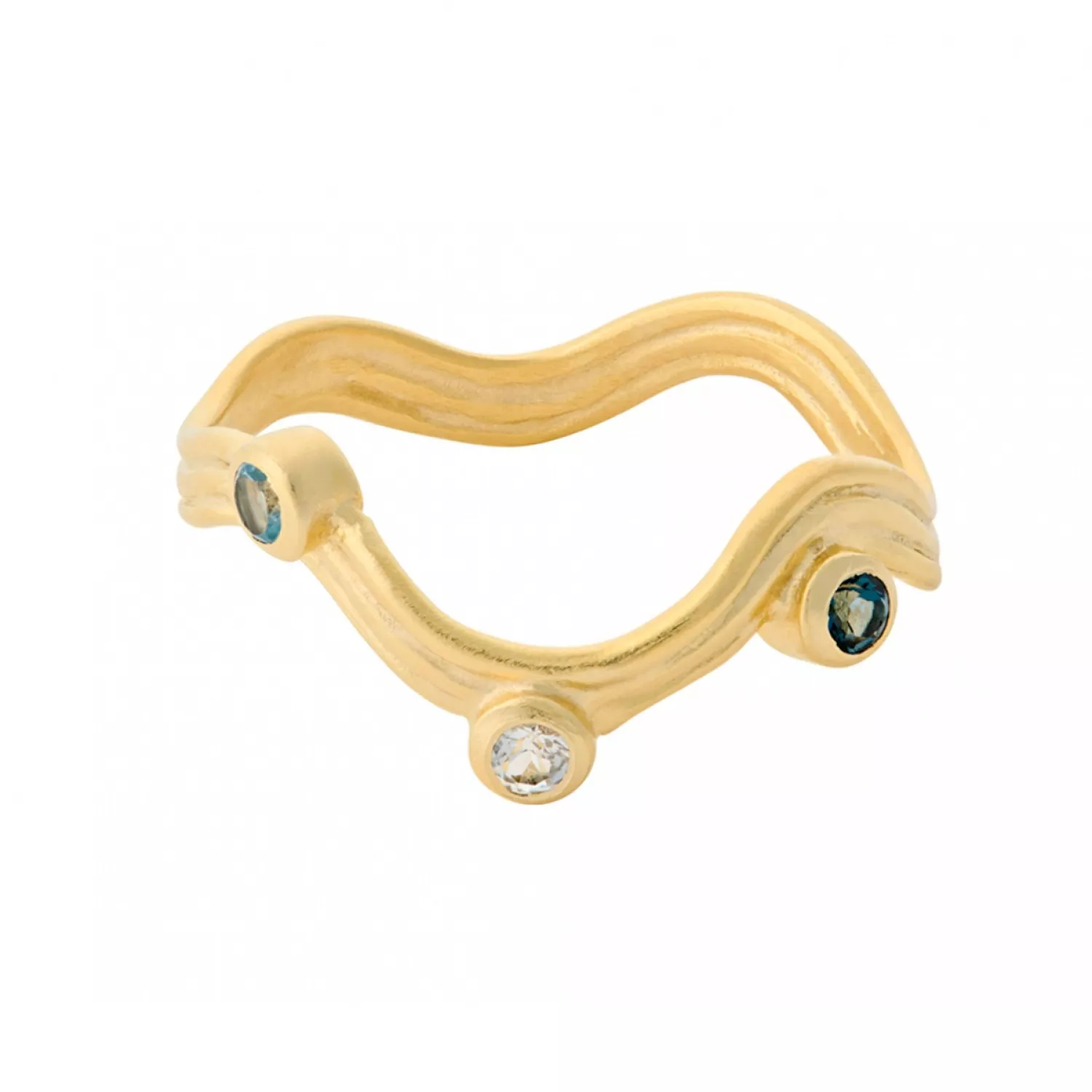 Pernille Corydon Hellir Ring 18 kt. Forgyldt Sølv R-465-GP