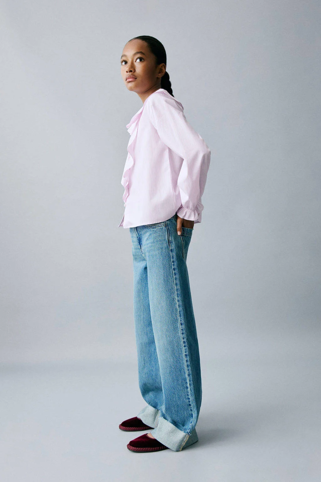 Mango Kids blousetop lichtroze