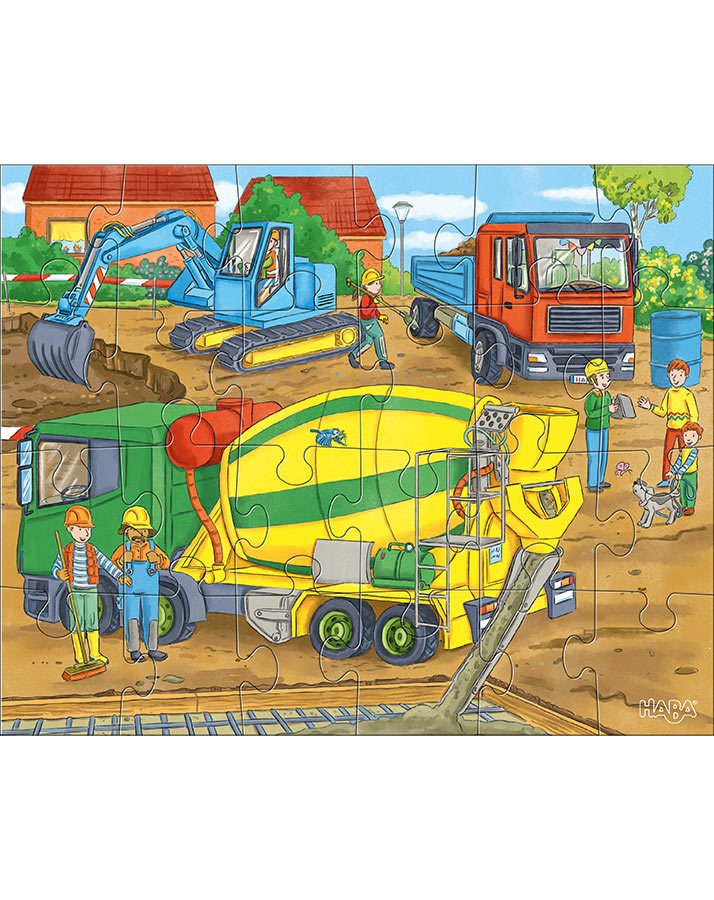 Puzzle AUF DER BAUSTELLE 3x24-teilig