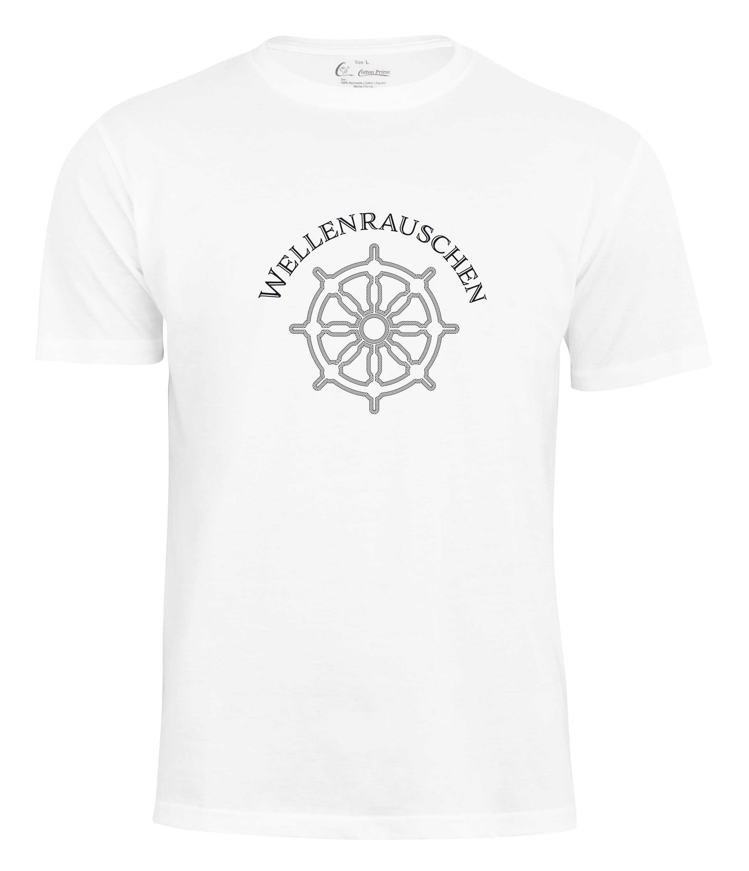 Cotton Prime® Steuerrad T-Shirt - Wellenrauschen