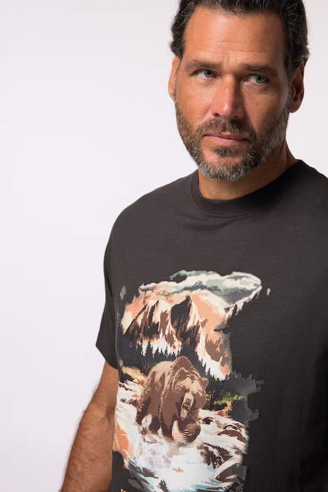 JP 1880 T-Shirt, Halbarm, Brustprint, bis 8 XL