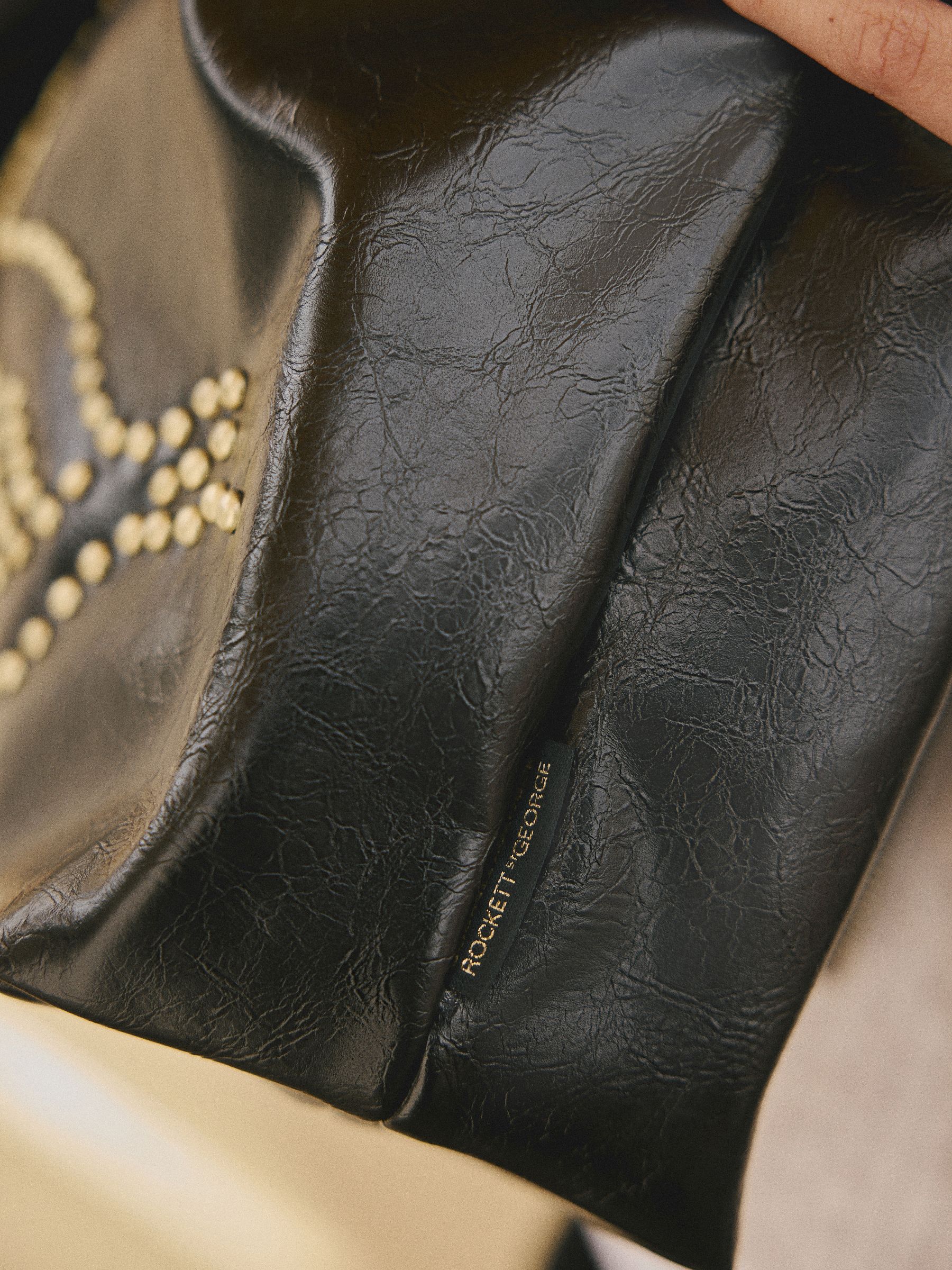 Rockett St George Studded Swan Hobo Shopper Bag