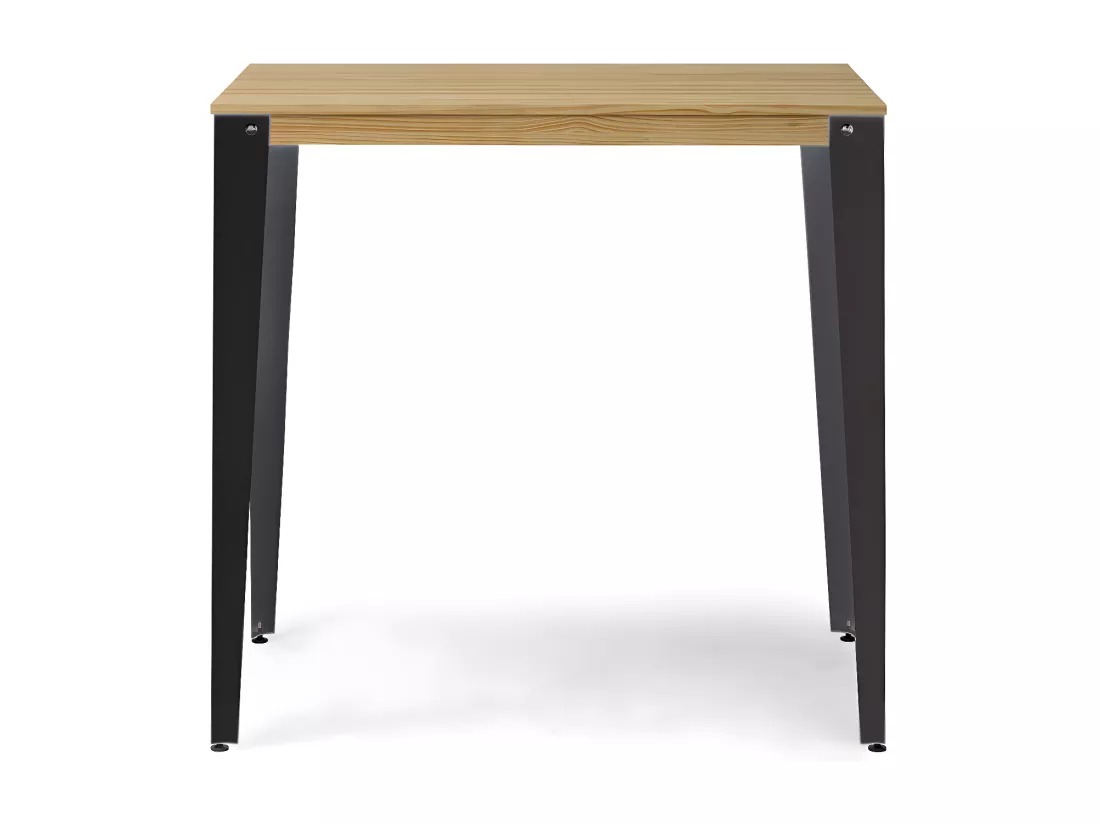 Table Mange debout Lunds 80X140x110cm Anthracite-Naturel. Box Furniture