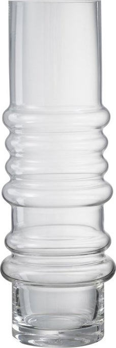 J-Line vaas Maurice transparant D 9,5 H 30 cm