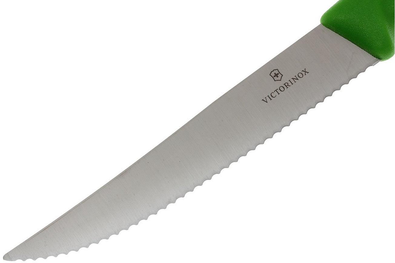 Victorinox SwissClassic pizza-/steakmes groen, set van 2, 6.7936.12L4B