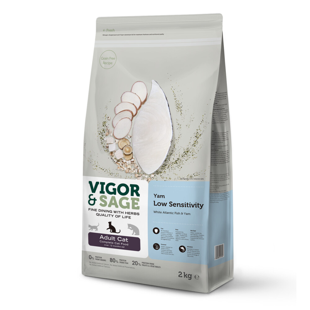 Vigor & Sage Kat Adult Low Sensitivity Yam 2 kg
