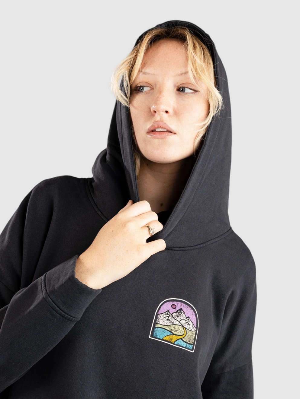 Passenger Friday Collective Recycled Cotton Hoodie black