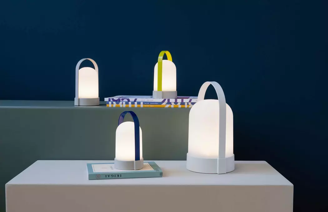 LED-Akkutischleuchte Uri Piccolos 3er Set