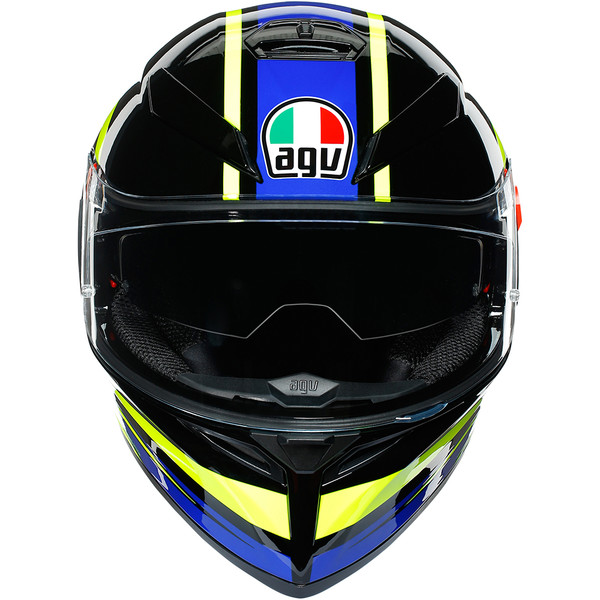 AGV - Casque K3 SV Ride 46 Noir / Bleu / Jaune