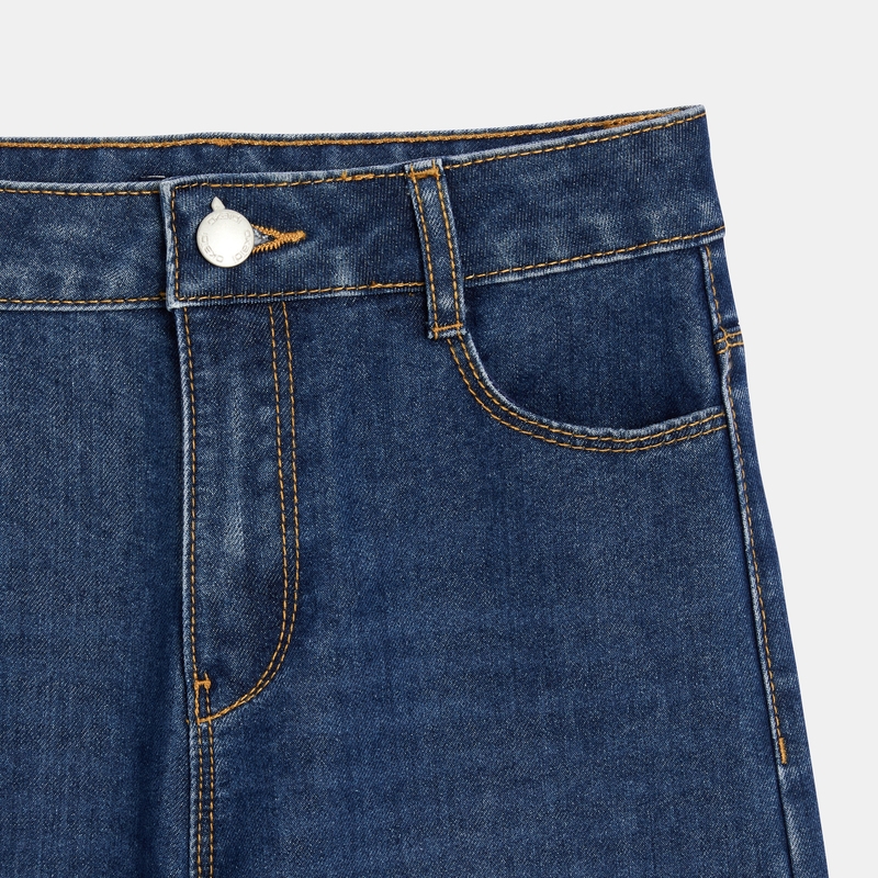 Jean jambes larges bleu fille