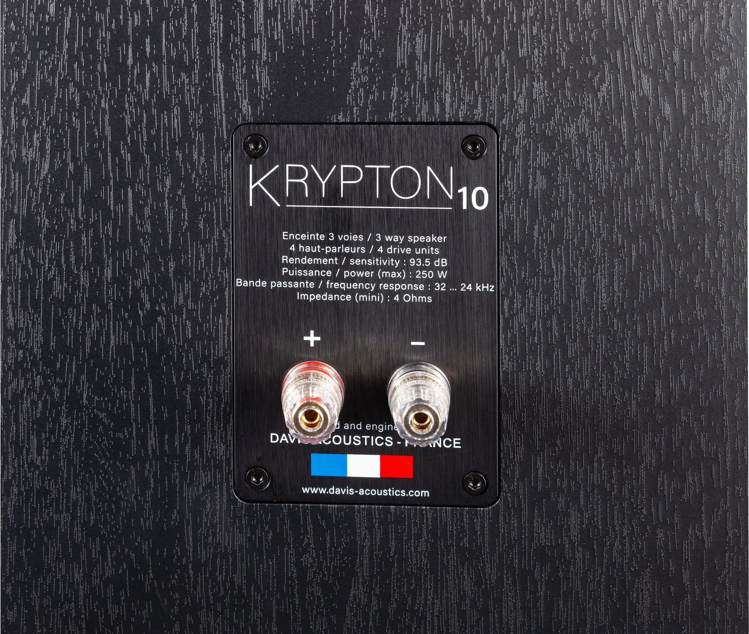 Davis Acoustics Krypton 10 Noir (la paire) Enceintes colonne