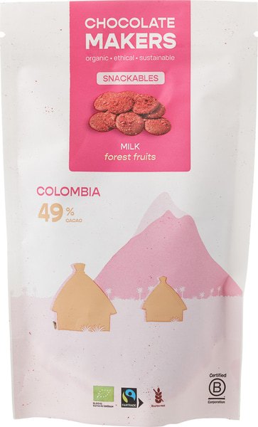 Chocolatemakers Snackables Bosvruchten (100 gr)