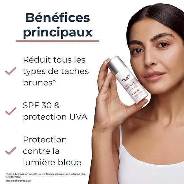 Creme de dia com cor e anti-pigmentação Eucerin FPS 30 Médio 50ml