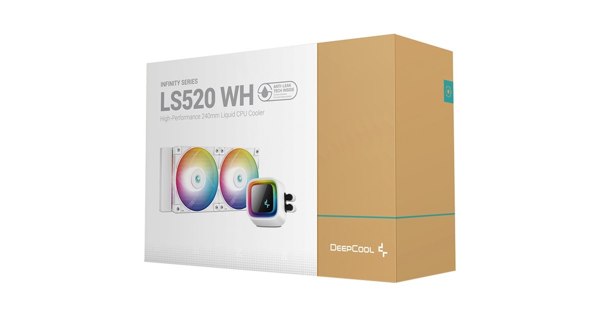 DeepCoolLS520 240 mm waterkoeling  (Wit)