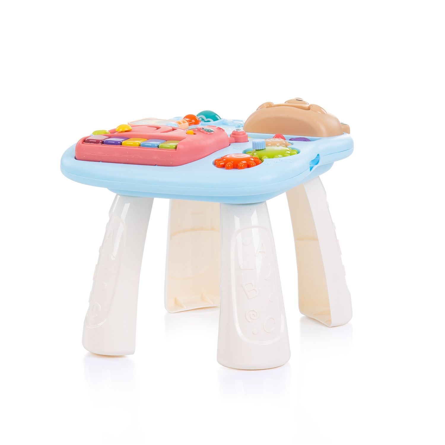 Chipolino Lauflernwagen 3 in 1 Bär Spieltisch Motorikspielcenter Musikspielzeug blau