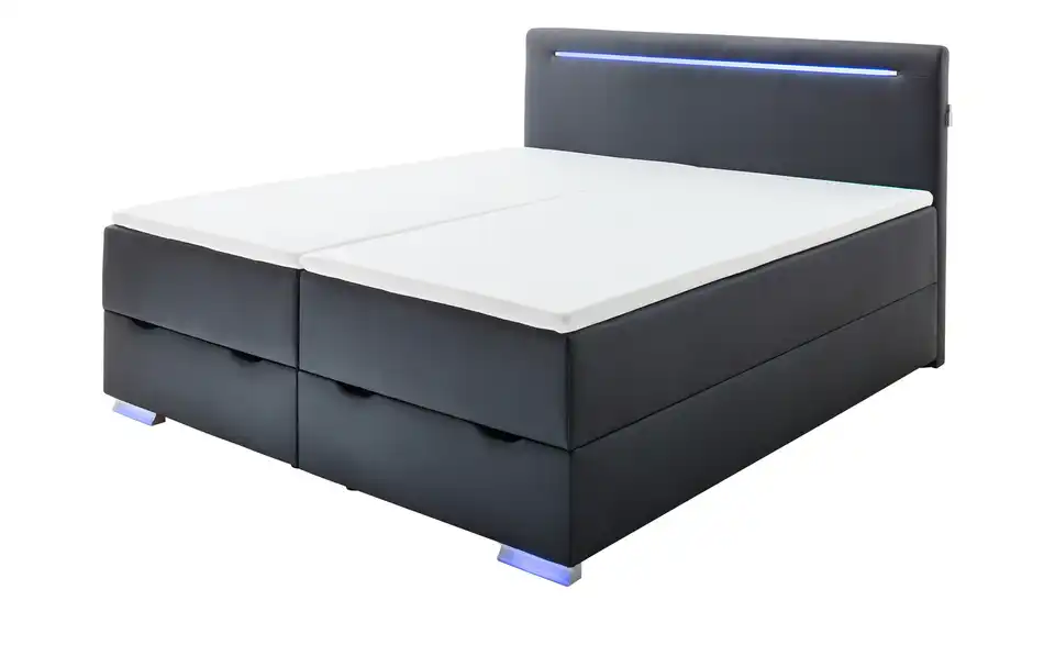 Boxspringbett Las Vegas II Schwarz 180 cm