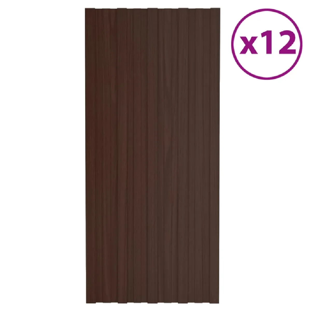 vidaXL Panneaux de toiture - Marron