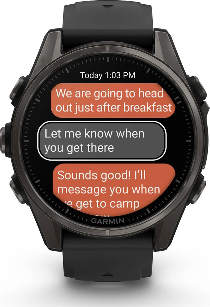 Fenix 8 - AMOLED Sapphire - 43mm Carbon Grey Titanium/Black/Pebble Grey