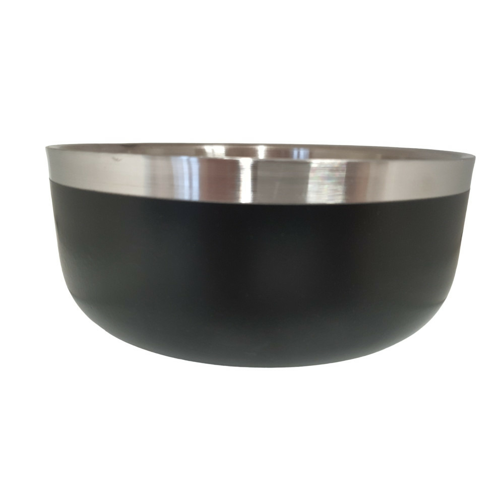 Gamelle pour eau ou nourriture a double paroi ø17 cm 1150 ml, pour chien