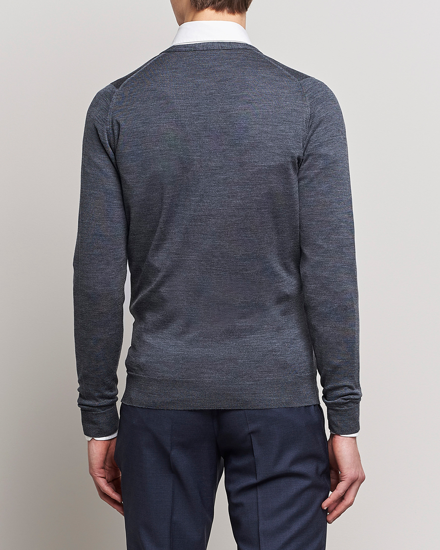John Smedley Petworth Extra Fine Merino Cardigan Charcoal