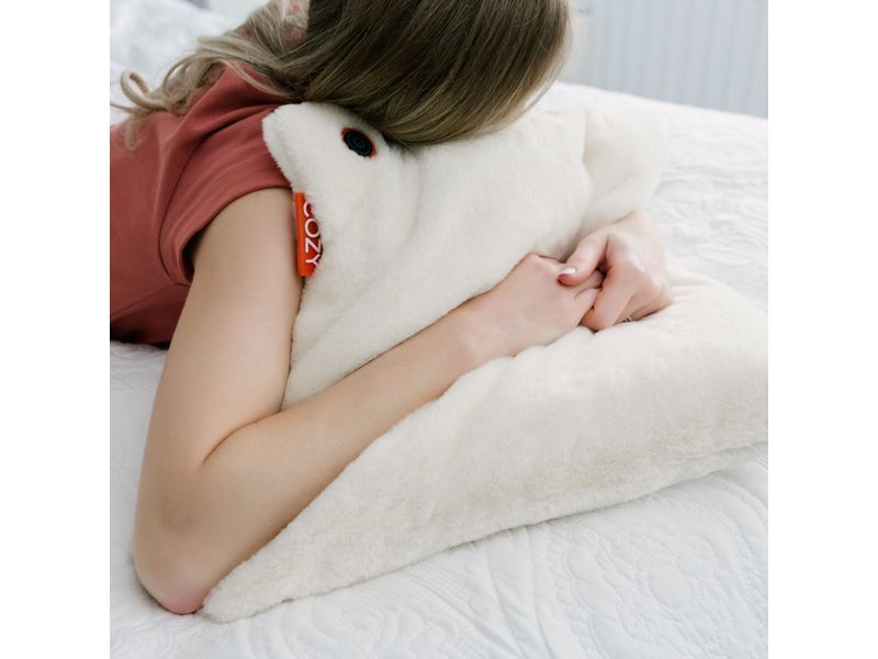 Bodi-Tek Heizkissen Cozy Una Fell Akkubetrieb, Hellbeige Wärmekissen für mehr Komfort und Wärme