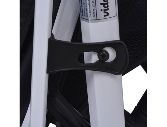VIDAXL - Poussette 3-en-1 aluminium rouge et noir