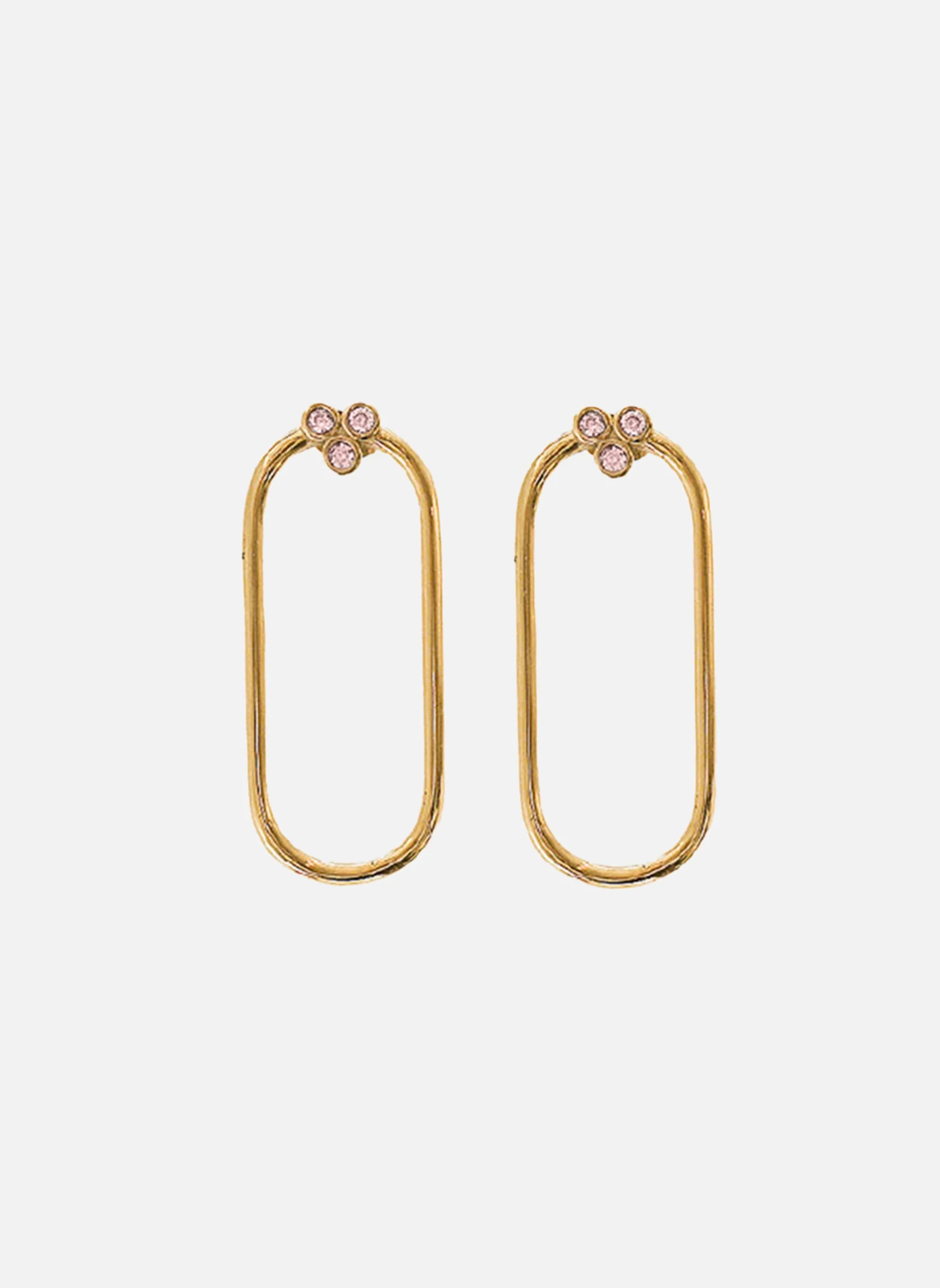 APOLLON - Boucles d'oreilles pendantes apollon | Rose