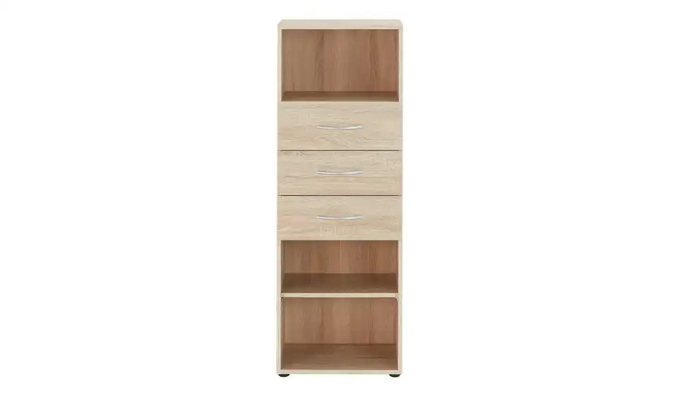Regal Multischrank-System 45 cm 126 cm Eiche sägerau (Nachbildung)