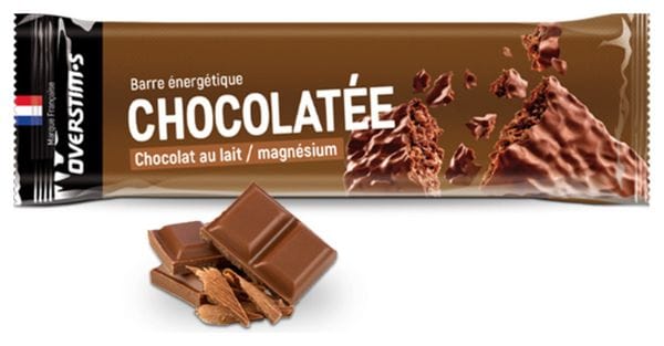 Barre énergétique chocolatée Overstims Chocolat au Lait/Magnésium - 50g