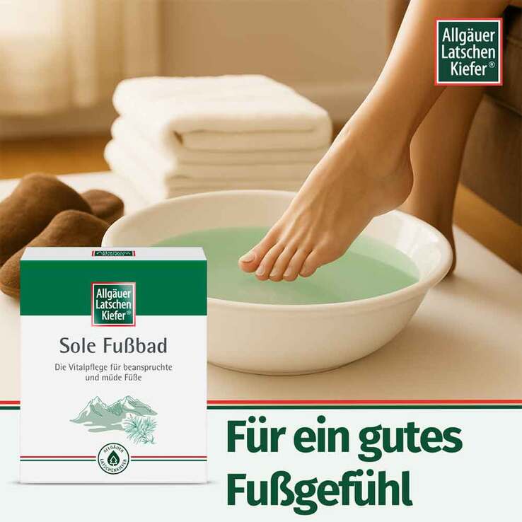 Allgäuer Latschenkiefer Sole Fußbad, 10X10 g