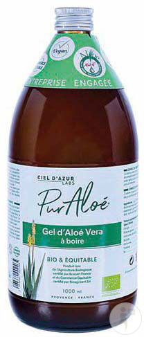 Pur'Aloé Gel À Boire À l'Aloé Vera Bio Et Équitable 1000ml