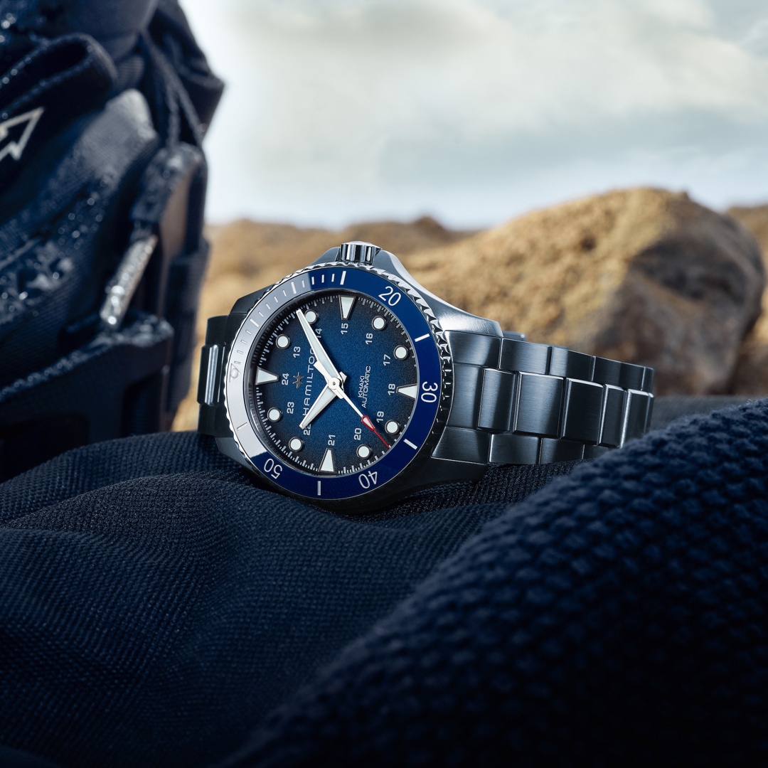 Hamilton Khaki Navy Scuba Auto 43 Blau