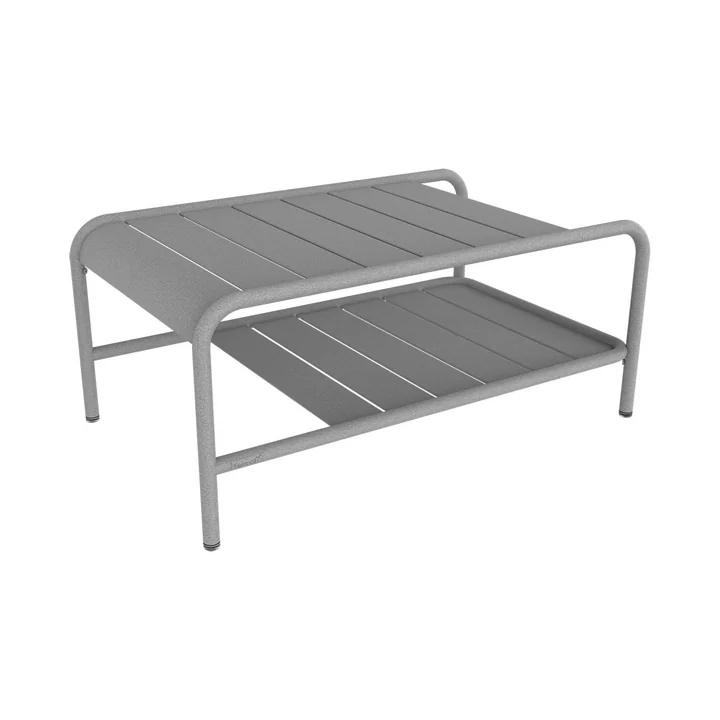 Fermob - Luxembourg niedriger Tisch, 90 x 55 cm, lapilligrau